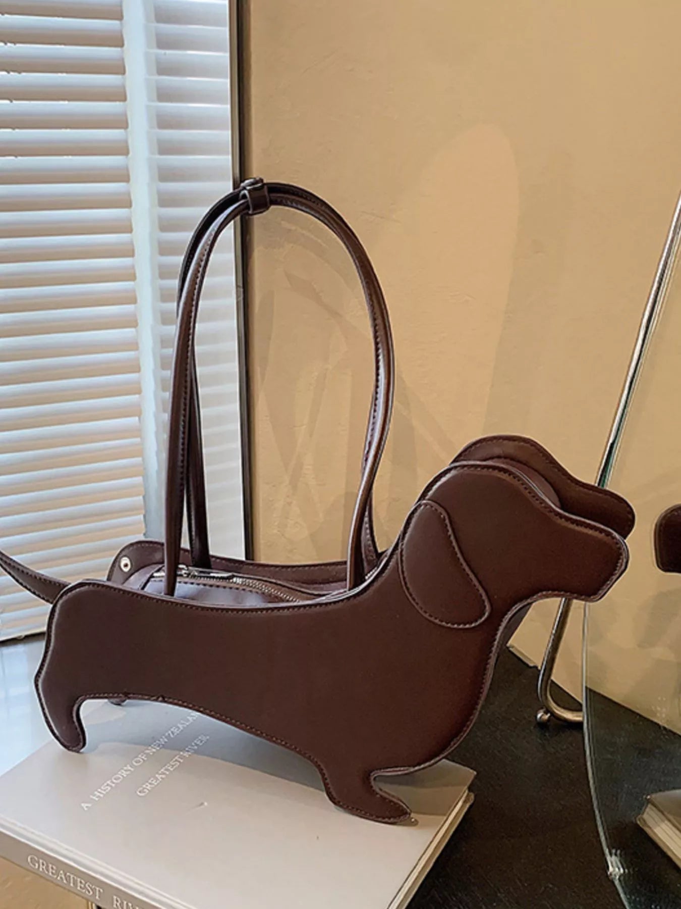 Dachshund Shaped Shoulder Bag nicholesgifts