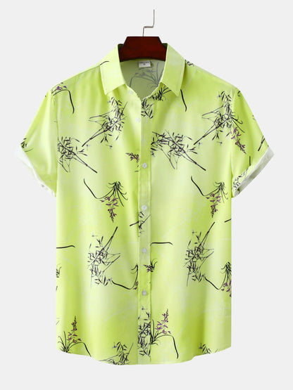 Men's Plus Size Short Sleeve Hawaiian Shirt nicholesgifts