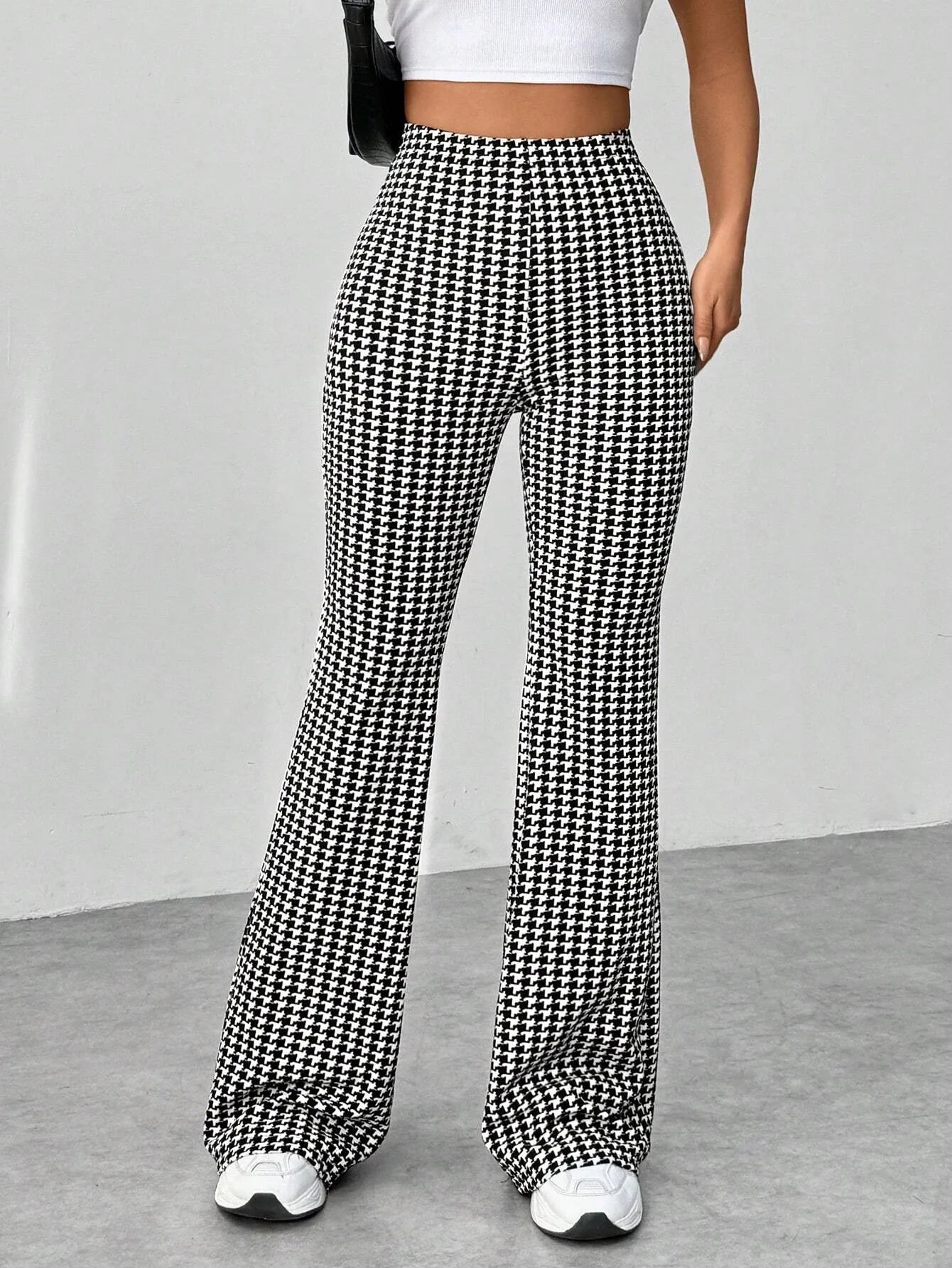 Women High Waisted Flare Pants nicholesgifts