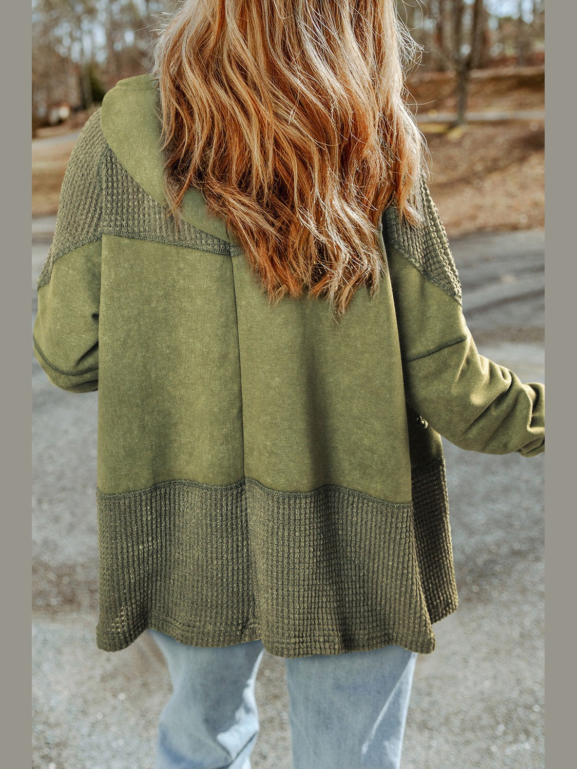 Zip-Up Drawstring Hooded Jacket nicholesgifts