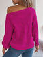 Openwork Long Sleeve Sweater nicholesgifts