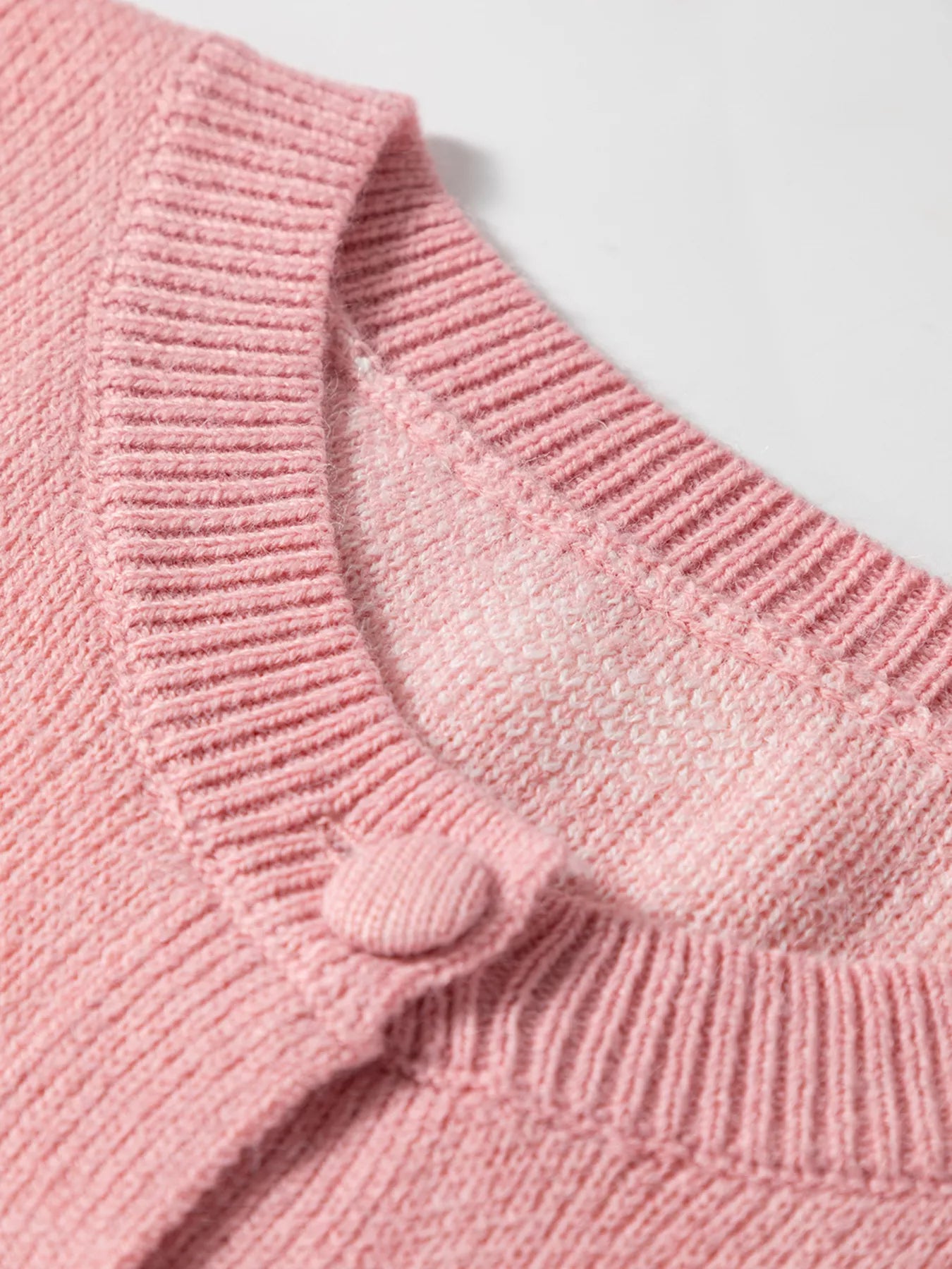 Women Heart Pattern Button Front Cardigan Valentine's Day Sweater nicholesgifts