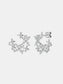 925 Sterling Silver Moissanite Lucky Clover Earrings Trendsi