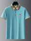 Men's Plus Size Classic Plaid Collar Casual Polo Shirt nicholesgifts