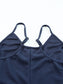 Spaghetti Strap Deep V Jumpsuit with Pockets nicholesgifts
