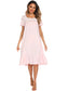 Lace Detail Square Neck Lounge Dress nicholesgifts