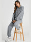 Dropped Shoulder Hooded Top and Pants Active Set nicholesgifts