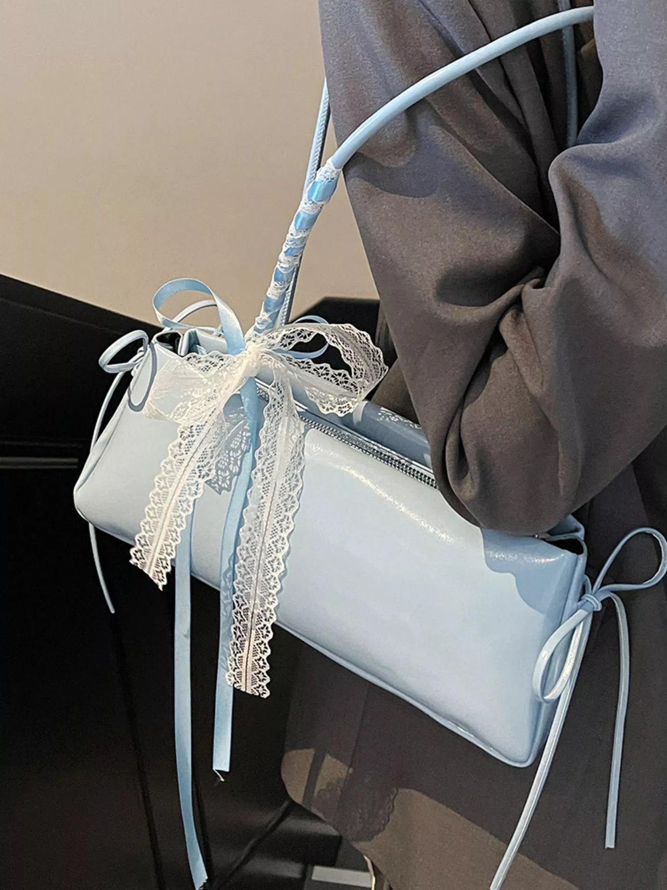 Lace Decor Shoulder Bag nicholesgifts