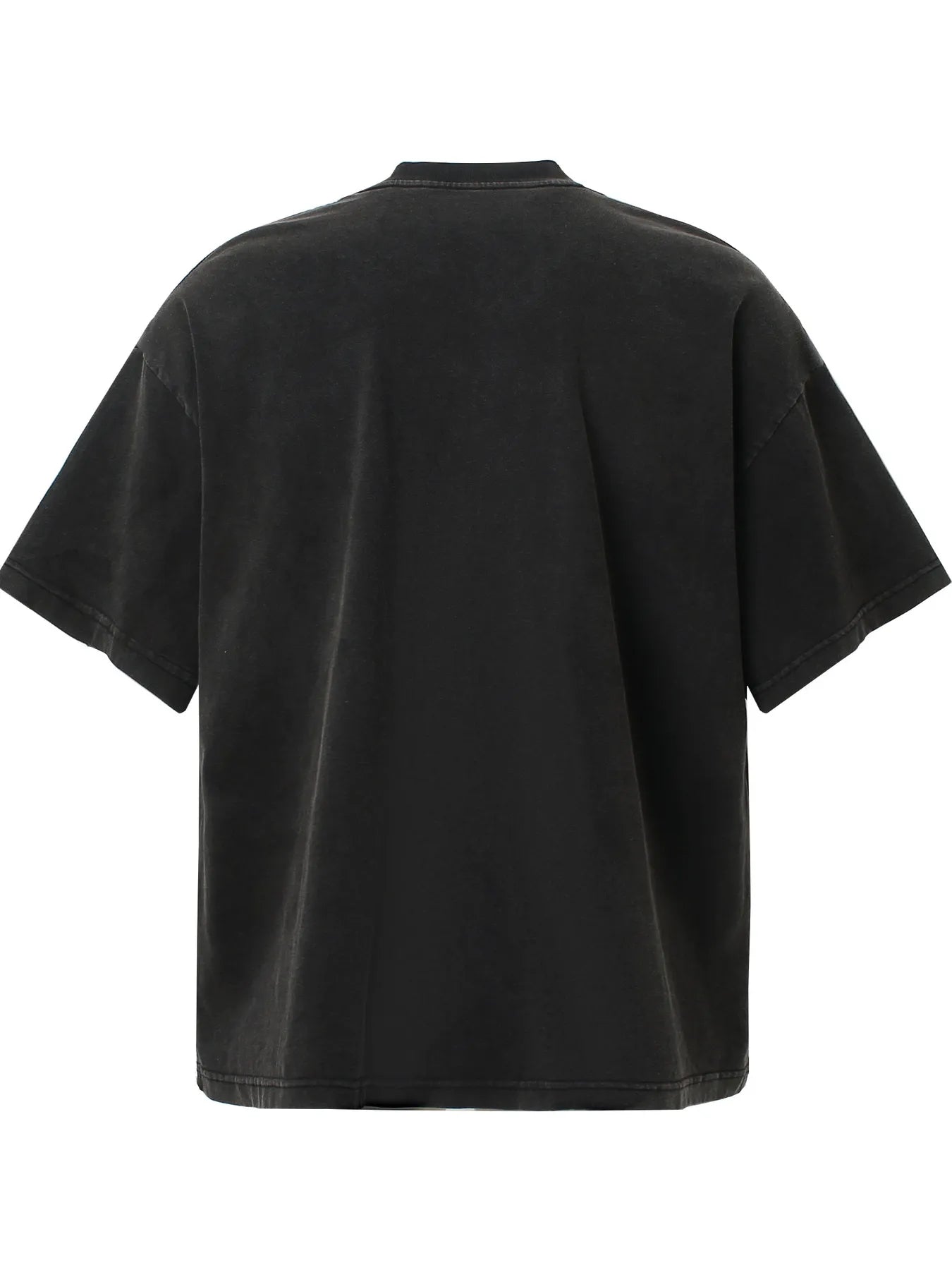 Men's Washed Anime Graphic Oversized T-Shirt Trendsi