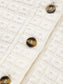 Textured Half Button Collared Sweatshirt nicholesgifts