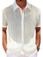 Men's Plus Size Button Down Short Sleeve Shirt nicholesgifts