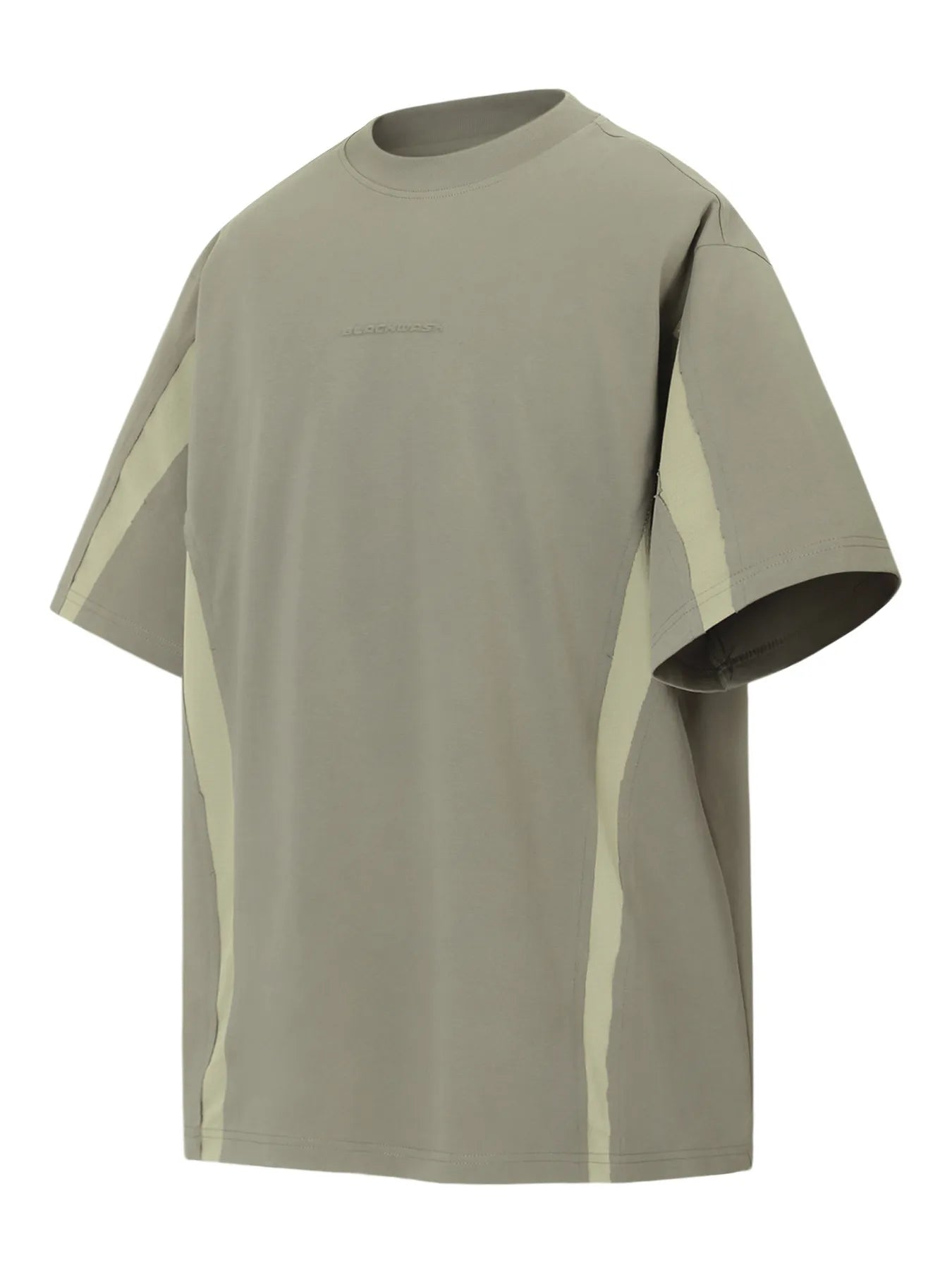 Men's Contrast Round Neck Short Sleeve T-Shirt Trendsi