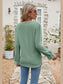 Eyelet Lace Trim Flounce Sleeve Blouse nicholesgifts