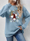 Faceless Gnomes Graphic Drop Shoulder Sweatshirt nicholesgifts