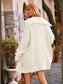 Women Collared Neck Button-Up Cardigan with Pockets nicholesgifts