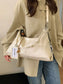 Vintage Style PU Leather Shoulder Bag nicholesgifts