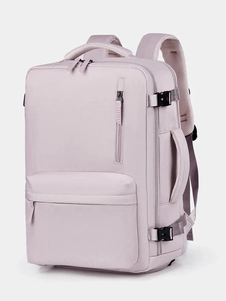 Oxford Cloth Side Pockets Backpack Bag with Handles nicholesgifts