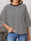 Striped Back Bow Tie T-Shirt nicholesgifts
