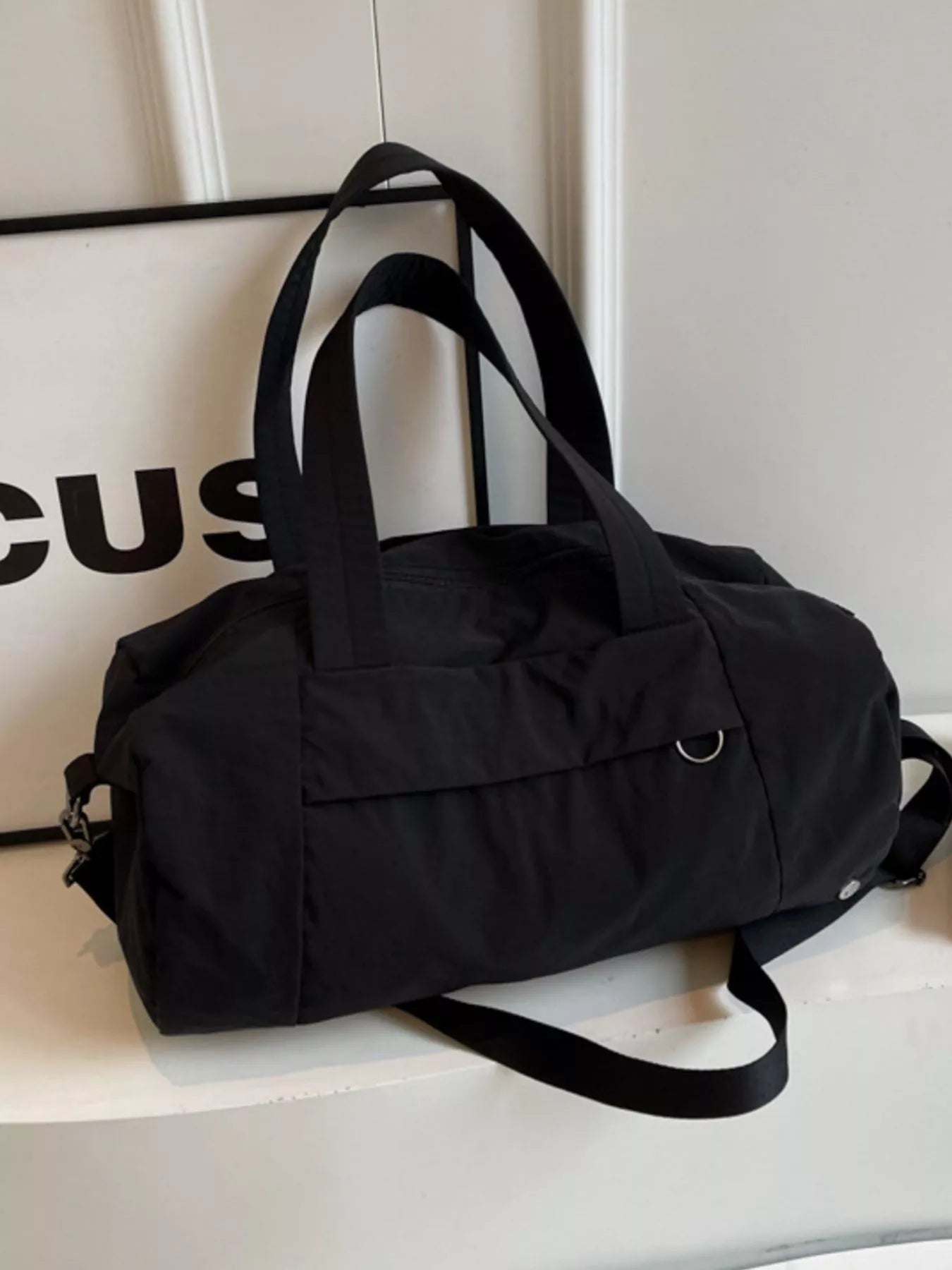 Solid Color Lightweight Travel Duffel Bag nicholesgifts