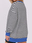 Women Notched Long Sleeve Oversized Sweatshirt nicholesgifts