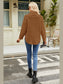 Slit Long Sleeve Mock Neck Sweater nicholesgifts
