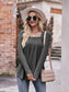 Square Neck Long Sleeve T-Shirt nicholesgifts