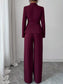 One Button Blazer and Pants Set nicholesgifts