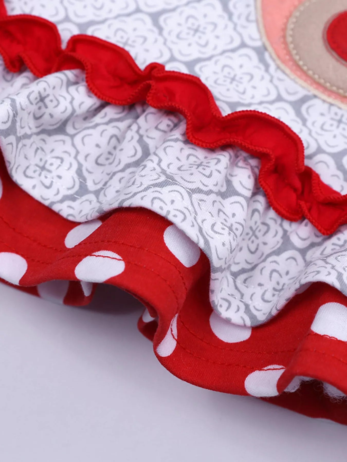 Children's Christmas Reindeer Ruffle Trim Outfit Set NicholesGifts