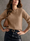 Crew Neck Long Sleeve Sweater nicholesgifts