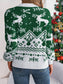Christmas Element Round Neck Long Sleeve Sweater nicholesgifts