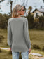 Swiss Dot V-Neck Long Sleeve Blouse nicholesgifts