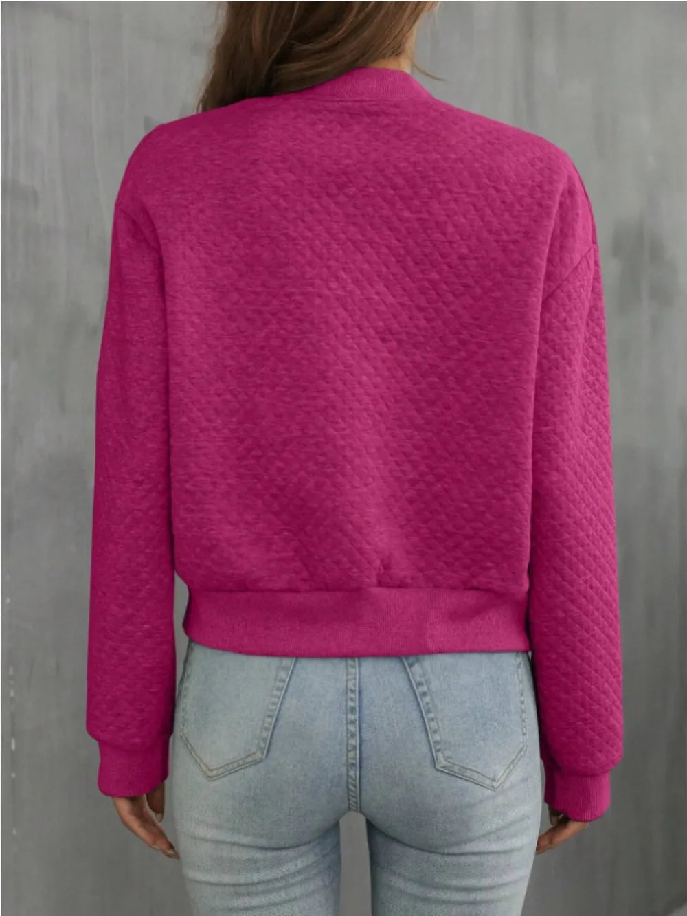 Zip Up Long Sleeve Jacket nicholesgifts