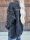 Studded Collared Neck Button Down Jacket nicholesgifts