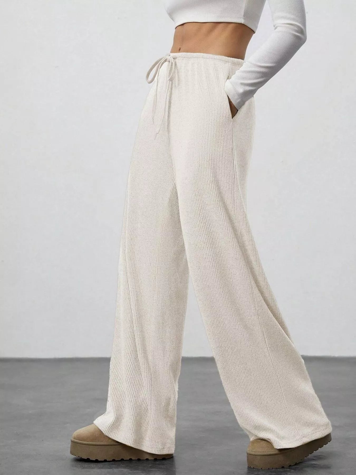 Women Relaxed Fit Drawstring Pants nicholesgifts