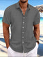 Men's Full Size Button Up Short Sleeve Shirt Plus Size nicholesgifts