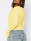 Women Ruffled Tie Front Flare Sleeve Shirt nicholesgifts