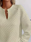 Notched Raglan Sleeve Sweatshirt nicholesgifts