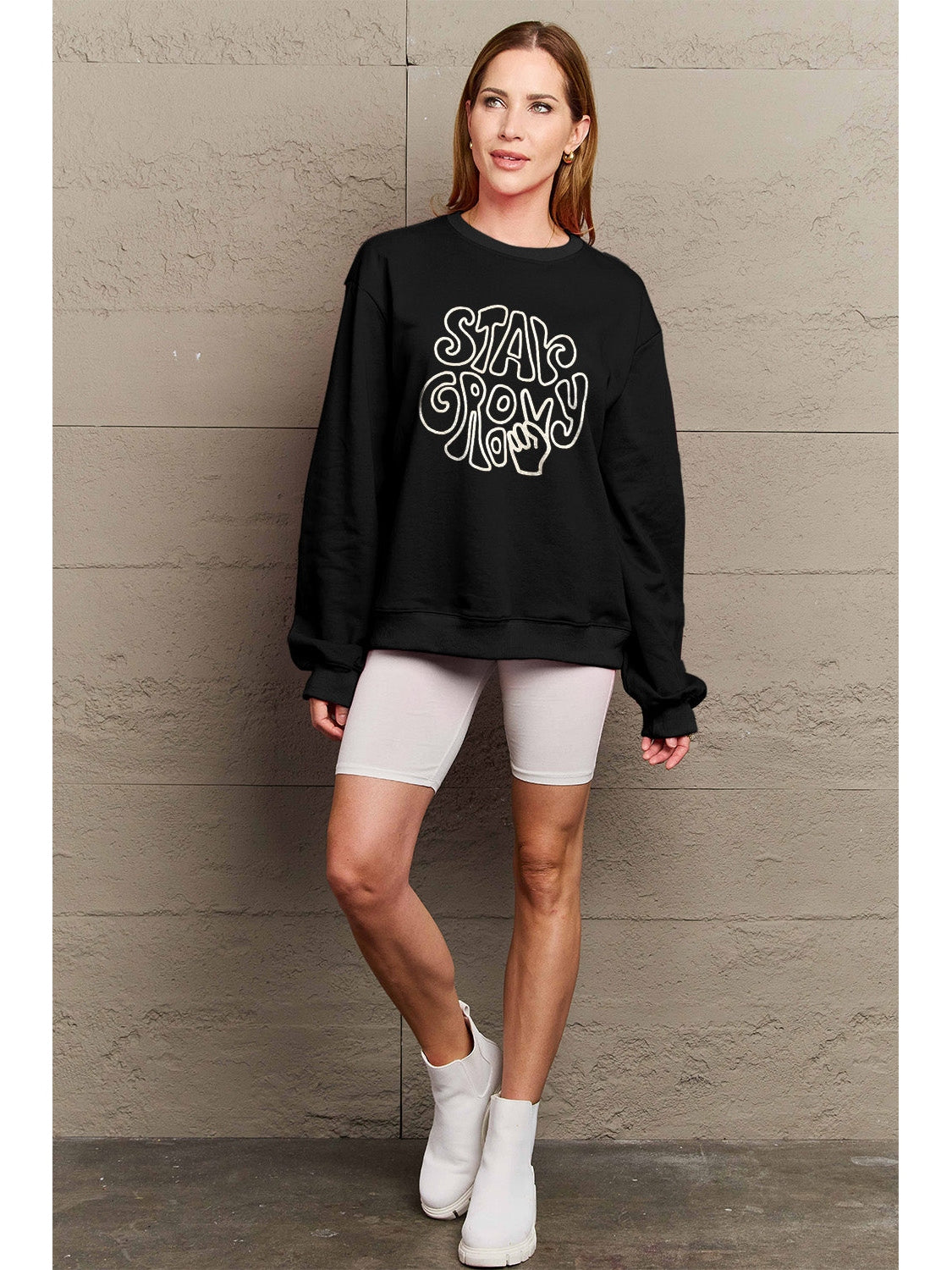 Women Simply Love Full Size Graphic Sweatshirt nicholesgifts