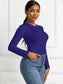 Round Neck Long Sleeve Bodysuit nicholesgifts