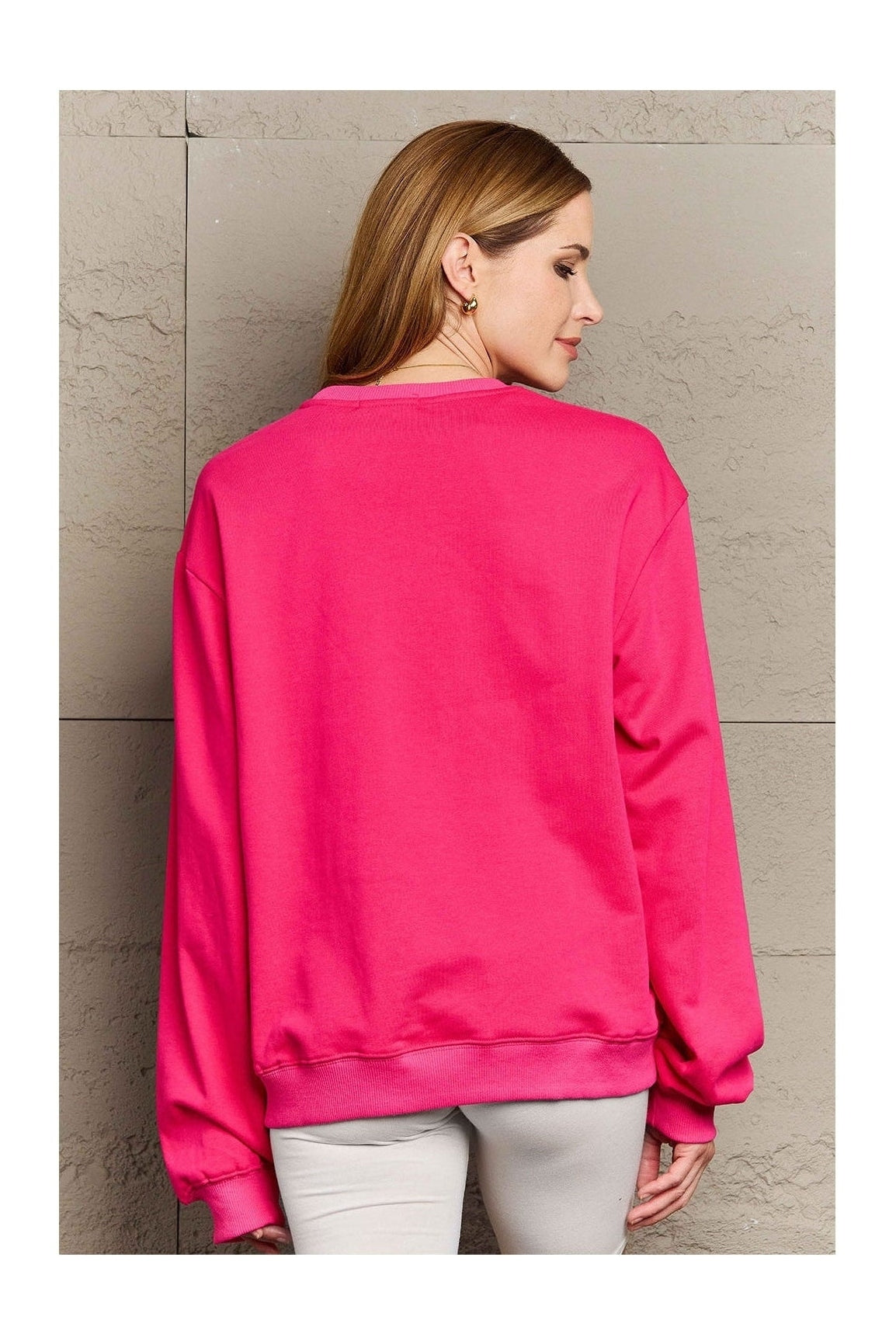 Simply Love Full Size Santa Graphic Long Sleeve Sweatshirt nicholesgifts