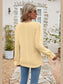 Eyelet Lace Trim Flounce Sleeve Blouse nicholesgifts