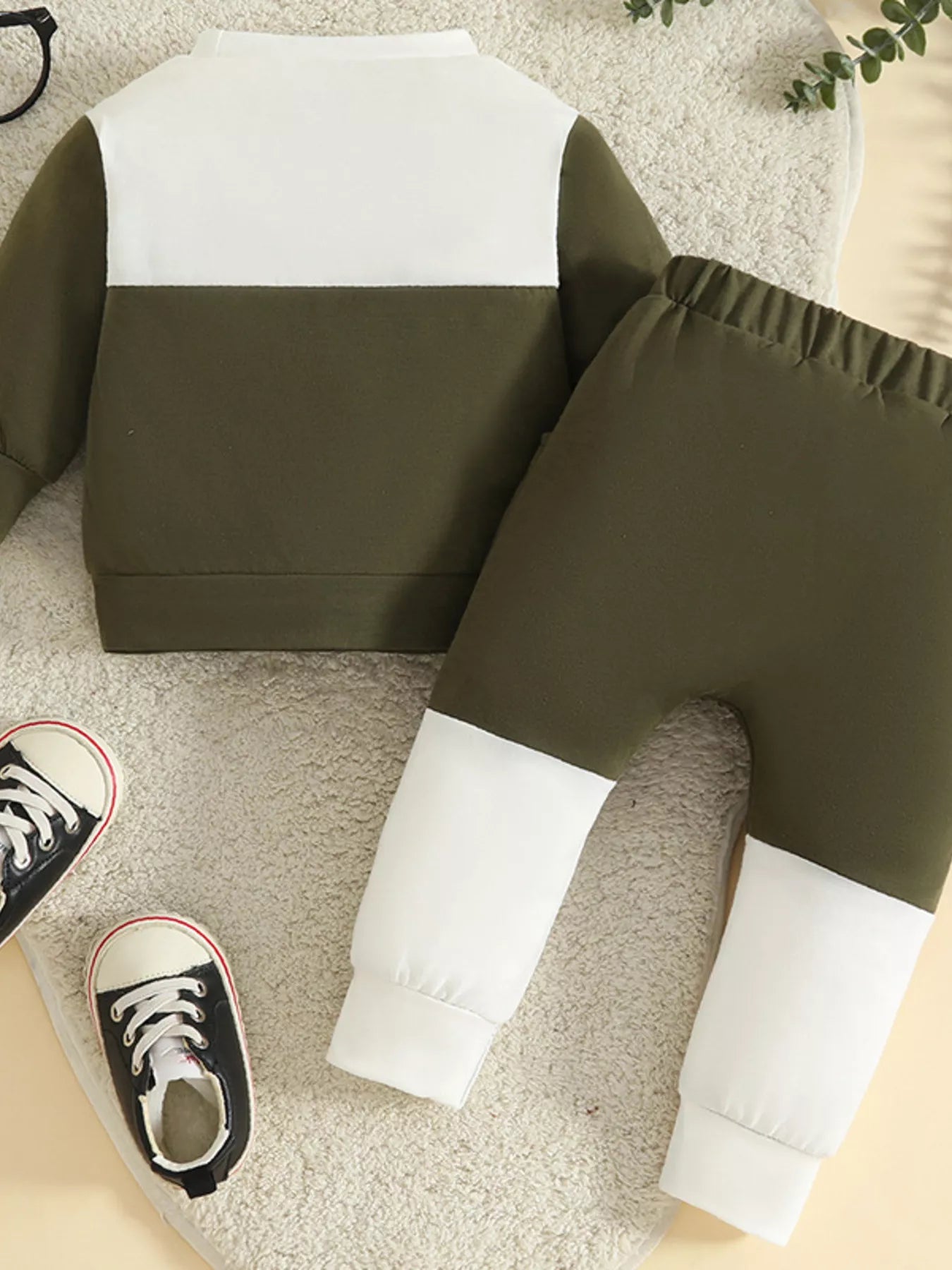 Children's Color Block Pocket Detail Top and Pants Outfit Set NicholesGifts