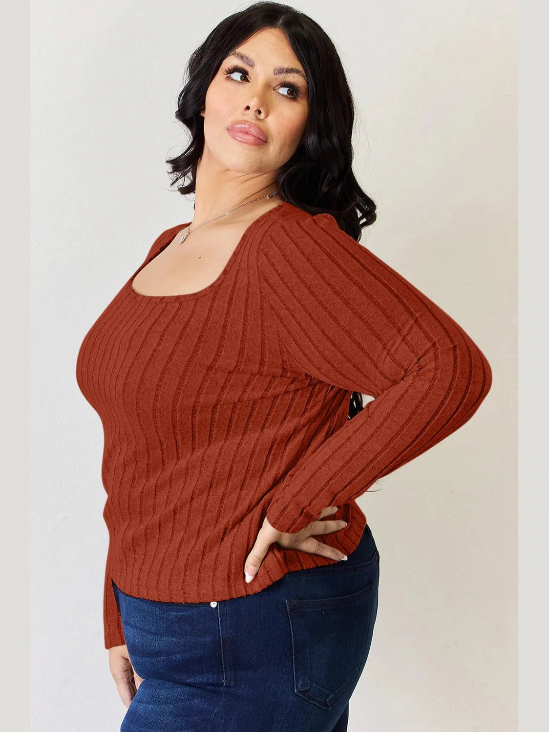 Basic Bae Full Size Ribbed Long Sleeve T-Shirt nicholesgifts