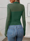 Mock Neck Long Sleeve Top nicholesgifts