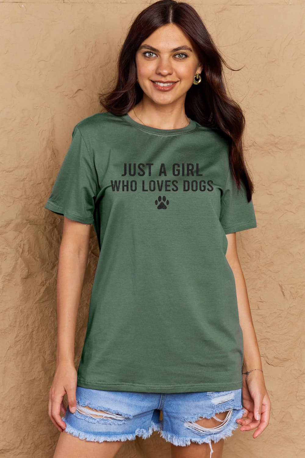 Simply Love Full Size Dog Paw Graphic Cotton T-Shirt nicholesgifts