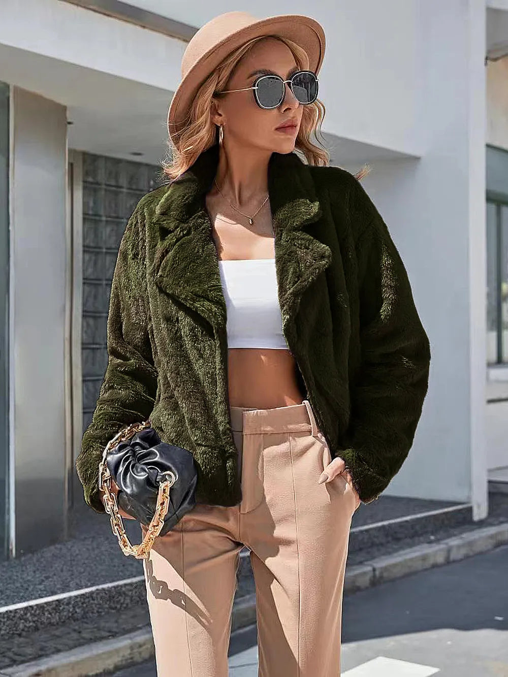 Ivy Lane Plush Open Front Dropped Shoulder Jacket nicholesgifts