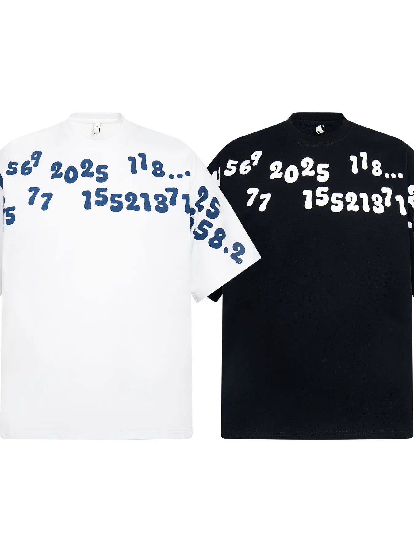 Men's Number Print Short Sleeve Oversized T-Shirt Trendsi