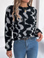Round Neck Long Sleeve Sweater nicholesgifts