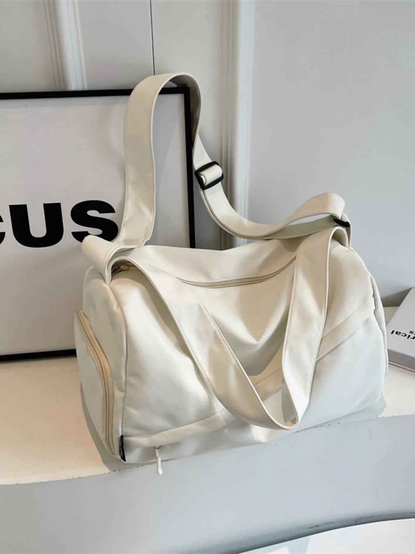 Adjustable Strap Solid Color Travel Bag nicholesgifts