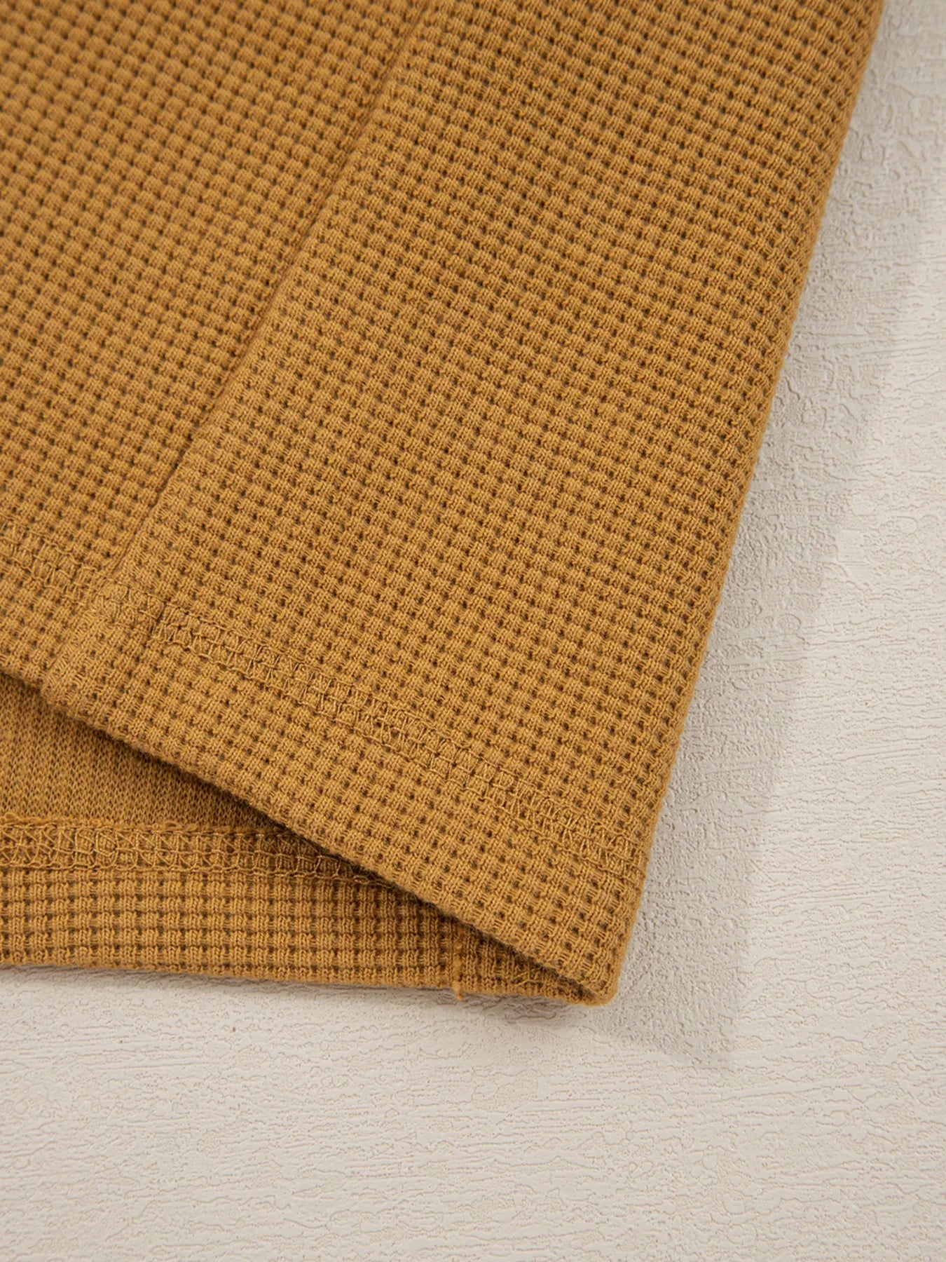 Oversized Textured Split Neck High Low Sweatshirt Trendsi